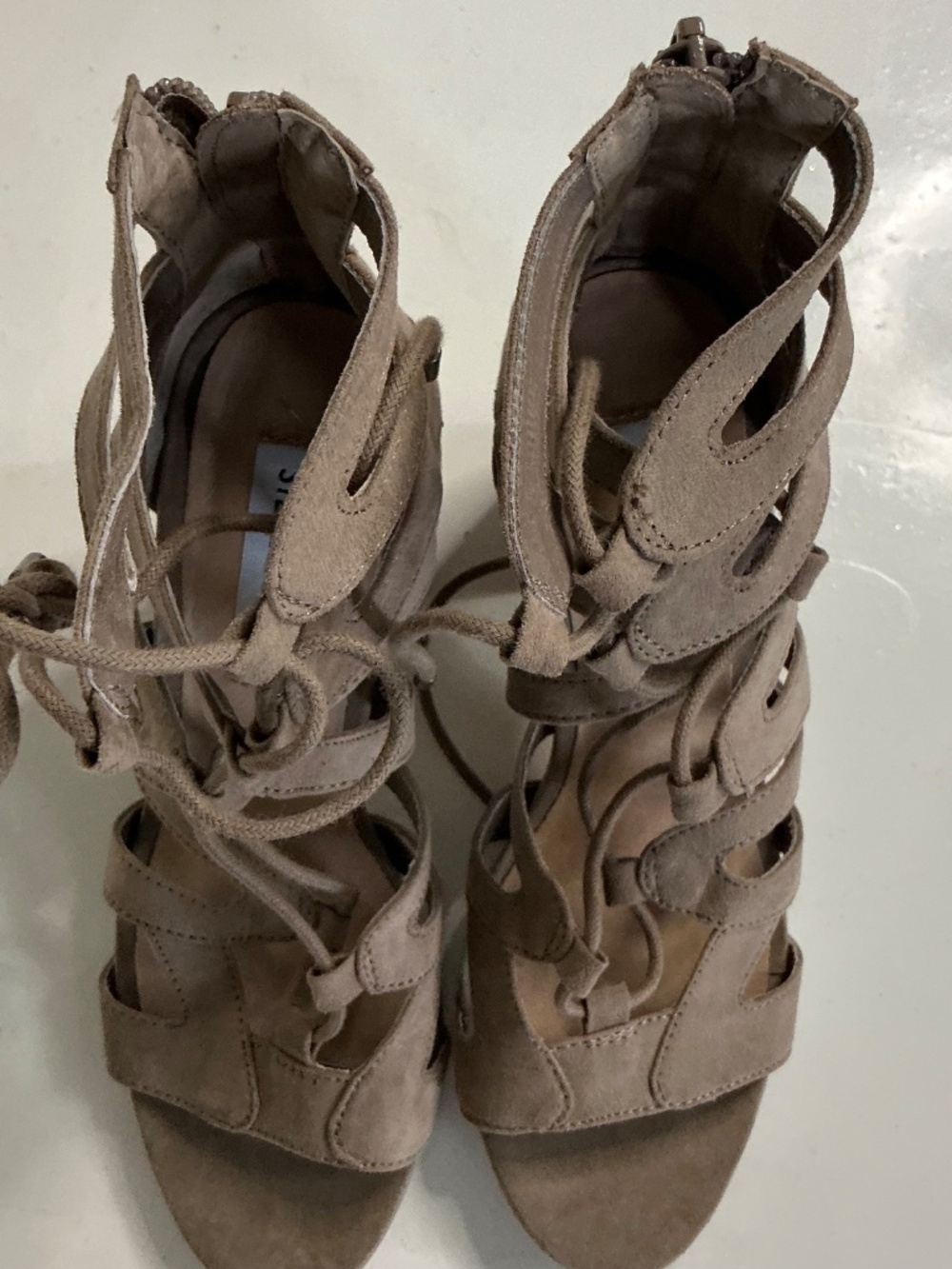Steve Madden Gal Taupe Evereve strappy sandals size 7 - Picture 4 of 4